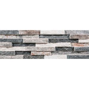 Porcelanato decorativo Irun Grafit tipo fachada formato 17x52. - GRAIMAN