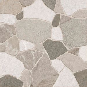 Cerámica Silverado Mix tipo piedra mate lisa con textura gris 45X45 no rectificada piso pared cj 1,82m². - GRAIMAN