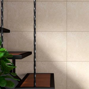 Cerámica Ary Beach tipo piedra mate con relieve beige 30X30 no rectificada piso pared cj 1,71m². - GRAIMAN