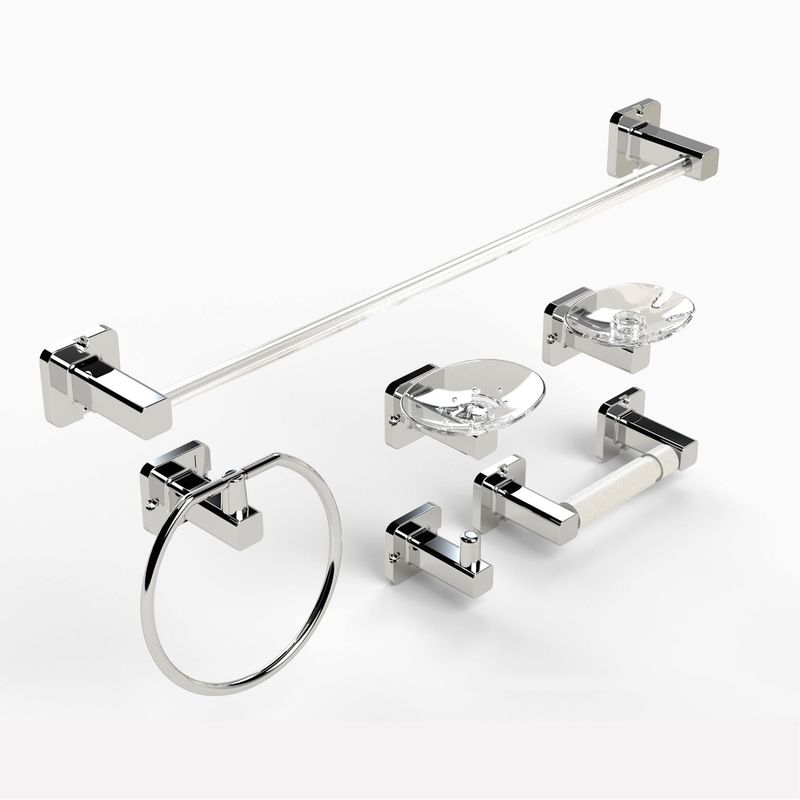 Juego-de-accesorios-para-baño-BARU-de-6-piezas-cromadas.