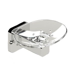 Accesorio para baño BARÚ de acrilico de alta resistencia con soporte en ABS cromado. - AQUABLUE