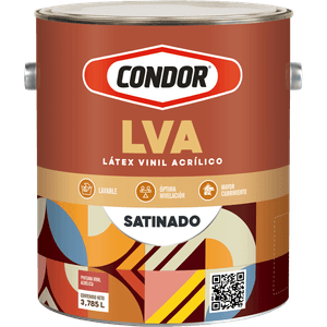Resina Vinil Acrílico Satinado Base BP 1 gl. - CONDOR