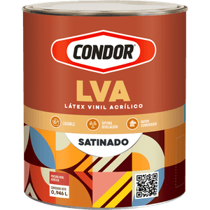 Resina Vinil Acrílico Satinado Base I 1 lt. - CONDOR