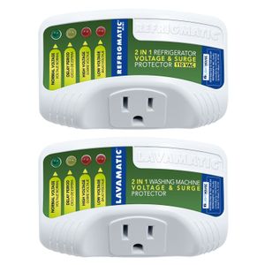 Kit protector de voltaje para refrigeradora y lavadora. - MATIC