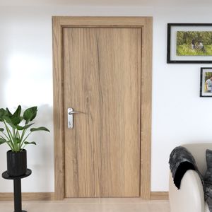 Puerta sólida 70 RH de 210 x 70 x 3.6 AMARANTO de MDP de 36 mm. - MUEBLE FACIL