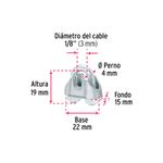 Blister-c-2-nudos--perros--de-hierro-p-cable-de-1-8-