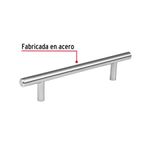 Jaladera-de-acero-128-mm-estilo--Cilindro--niquel-satinado