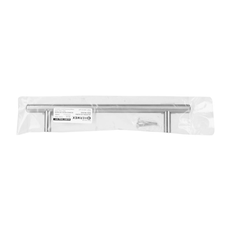 Jaladera-de-acero-160-mm-estilo--Cilindro--niquel-satinado