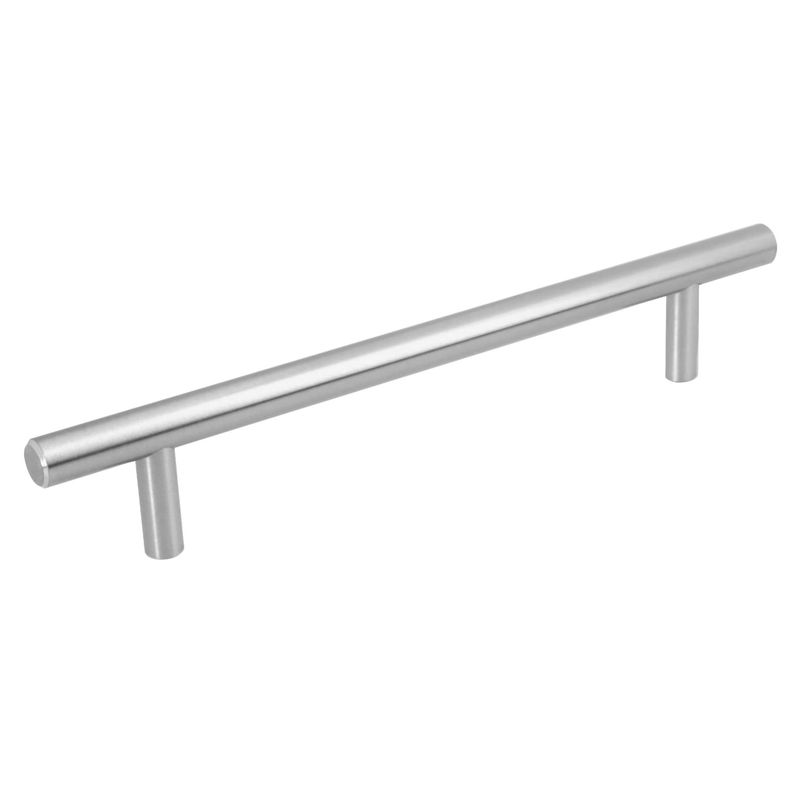Jaladera-de-acero-160-mm-estilo--Cilindro--niquel-satinado