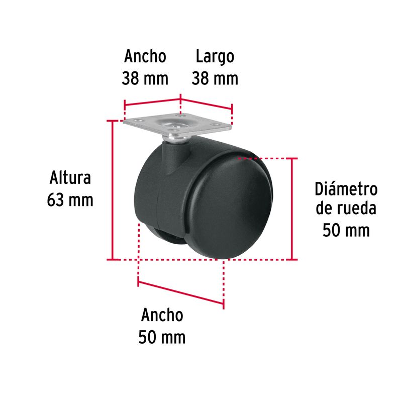 Rodaja-tipo-yoyo-de-50-mm-con-placa-sin-freno