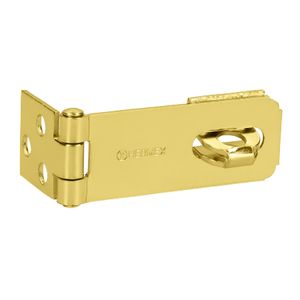 Aldaba de acero latonado de 2 1/2" - HERMEX