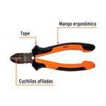 Pinza-corte-diagonal-6--alta-palanca-Comfort-Grip