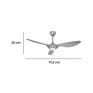 Vent Led D/Techo 52 Plg Niquel Satinado 20W - DESIGNERS LIGHTING