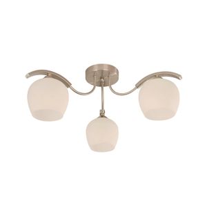 Lampara Techo E27 3L 60W Sand Nickel - IKE LITE