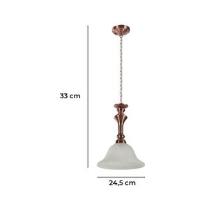 Lampara Colgante C/Nud Cobre 1L60We27 702131 - LUMICENTRO