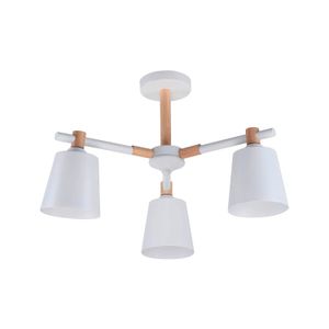 Lampara De Techo Bl/Mad. 3L E27 40W - IKE LITE