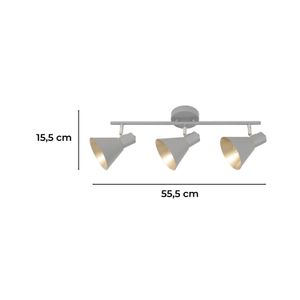 Lampara Dirigible Gris 3L40We14 - IKE LITE
