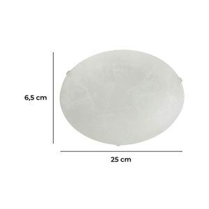 Plafon Combo2X1 1L Bla/Cro E27 02667-4 - IKE LITE