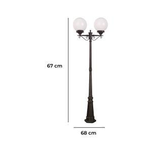 Farol D/Pie Oxido Bola 2L100We27 - IKE LITE