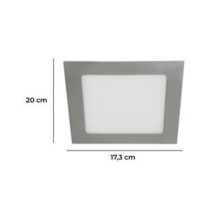 Panel Led Cuad/Empo/Niq 12W 3000K L/Amar