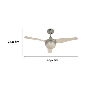 Ventilador D/Techo 42Plg Gris 13W C/Control - LUMICENTRO