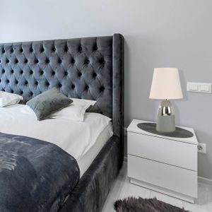 Lampara D/Mesa 2Pack Cromo Gris E27 - IKE LITE