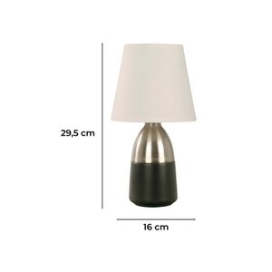 Lampara D/Mesa 2Pack Neg Sat Niq E27 - IKE LITE