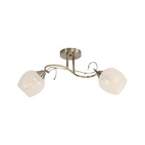 Lampara De Techo Bronce Antiguo 2L E27 - IKE LITE