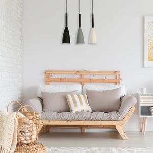 Lampara Colgante E27 3 L 60W Black - IKE LITE