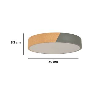 Plafon Led Gris/Mad 18W 6000/4000/3000K - IKE LITE