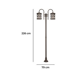 Farol D/Pie Esti1 Choc 2L60We27 3205-9 - IKE LITE