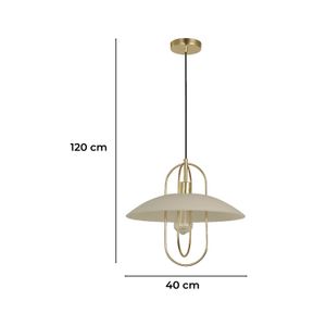 Lampara Colgante Plat/Vid. 1L60We27 - IKE LITE