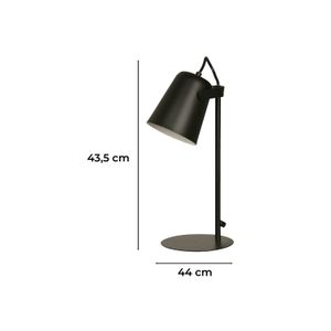 Lampara D/Mesa Negro 1L 45W E27 - IKE LITE