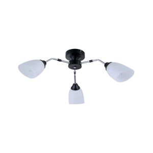 Lampara D/Techo Neg/Crm/Vid. 3L60We27 - LUMICENTRO