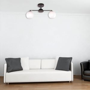 Lampara D/Techo Cr/Ng Bol. 2Le2740W 20907-2 - LUMICENTRO