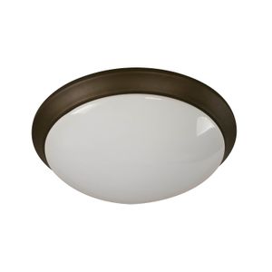Plafón LED con base negra redondo con diseño redondo de 1 luz - LUMICENTRO
