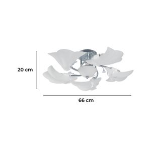 Lampara D/Techo Ho11 6L Cromo 60We27 287063 - LUMICENTRO