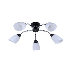 Lampara D/Techo Neg/Crm/Vid. 5L60We27 - LUMICENTRO