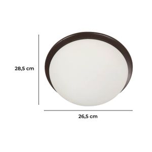 Plafon 184Mmx1Lxe27 60W Chocolate - LUMICENTRO
