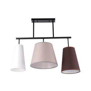 Lámpara de techo Blanca, gris y café de 3 luces Potencia de 40 Watts con base tipo E27 - LUMICENTRO