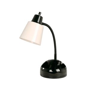 Lámpara de escritorio negra de 1 luz Potencia de 10 Watts con base tipo E27 - LUMICENTRO