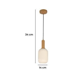 Lampara Colgante Acab Oro Arena 1L40We27 - LUMICENTRO