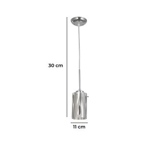 Lampara Colgante R12 1L Cromo 60We27 - LUMICENTRO