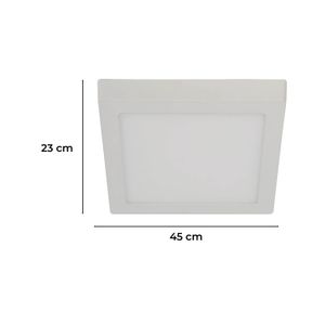 Panel Led Sobr.Cuadr.Bl.18W 6500K 31490-1 - LUMICENTRO