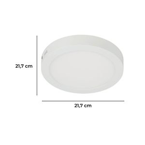 Panel Led Red/Sobr/Bl.Luz Calida 3000K 18W - LUMICENTRO
