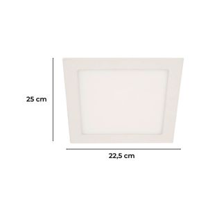 Panel Led Emp Cuad Bl 18W Luz Blanca 6500K - LUMICENTRO