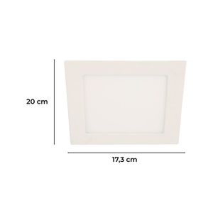Panel Led Emp Cuad Bl 12W 6500K Luz Blanco - LUMICENTRO