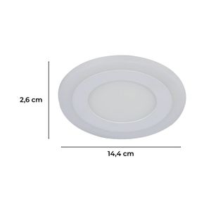 Panel Led Red/Emp/Bl/Dobl Luz 9W 6.5K - LUMICENTRO