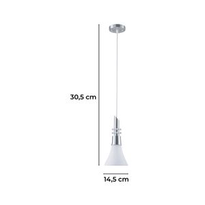 Lampara Colgante C33 1L Blanca 60We27 8494-1 - LUMICENTRO