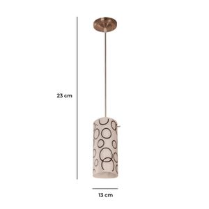 Lampara Colgante 1L Satin 60We27 4246-4 - LUMICENTRO